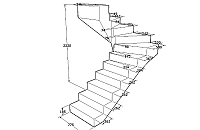 Проект железобетонной лестницы