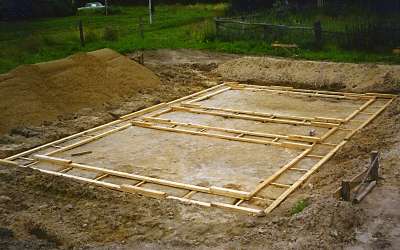 2001. Начало строительства дома. Фундамент